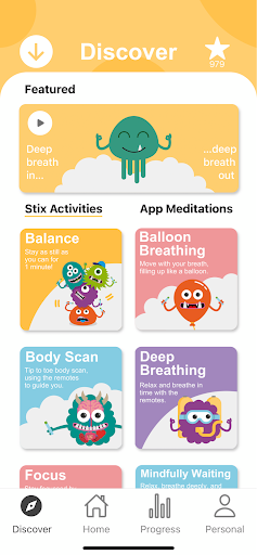 Android application Stix Mindfulness screenshort