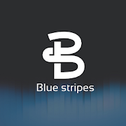 Blue Stripes Dark EMUI 9.1 / 10 Theme for Huawei