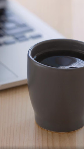 Android application coffee cup wallpaper screenshort