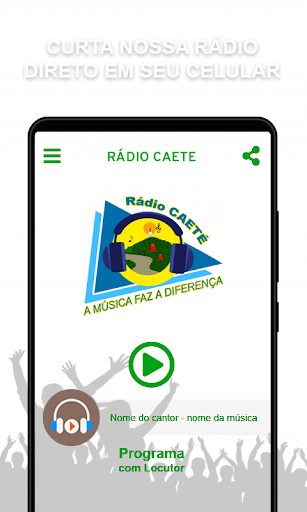 Android application RÁDIO CAETE screenshort
