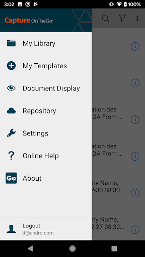 Capture OnTheGo Screen 2
