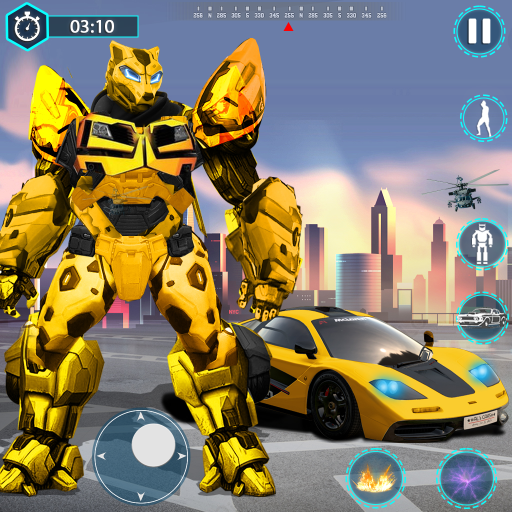 Flying Robot Transforming Game logo