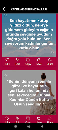 kadınlar günü sözleri Screen 2