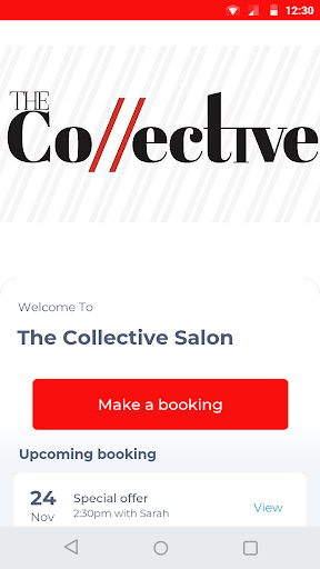 Android application The Collective Salon screenshort