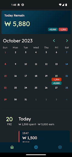Android application Pin Money : Can i pay today? screenshort