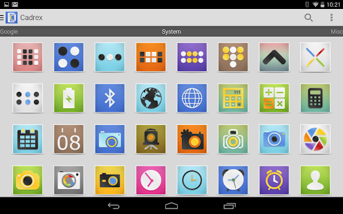 Cadrex - Icon Pack Captura de pantalla