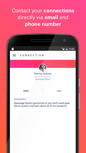 Android application Connect Space screenshort