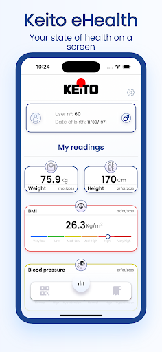 Android application Keito eHealth screenshort
