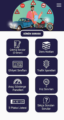 Android application Ehliyet Sınav Soruları 2024 screenshort