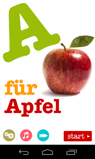 Android application A für Apfel screenshort