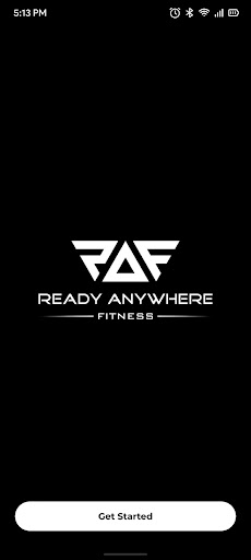 Android application Ready Anywhere Fitness screenshort