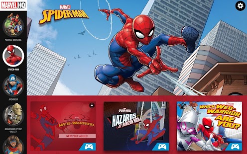 Marvel HQ – Games, Trivia, and Screenshot