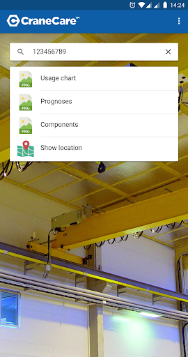 Android application CraneCare™ screenshort