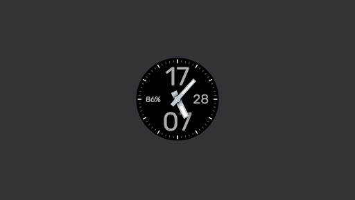 RT Black Watchface screenshot 19