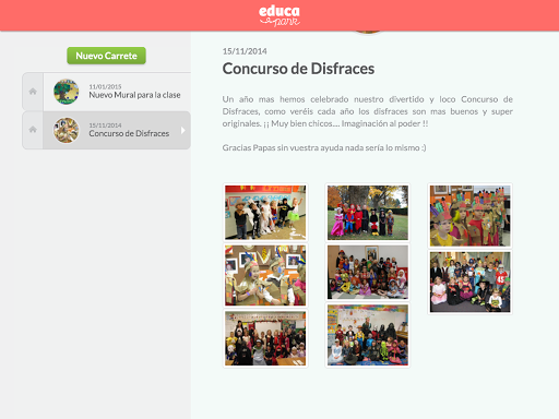 Android application Educapark Profesores screenshort