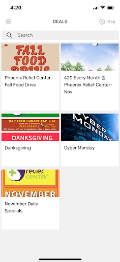 Phoenix Relief Center Screen 2