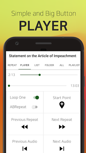 Rala : A-B Repeat Player Screenshot 1 - AppWisp.com