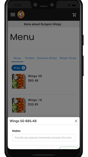 Rutgers Wings Screen 3