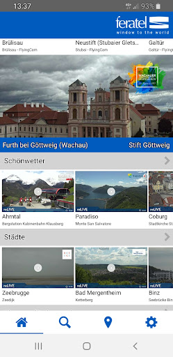 Android application feratel webcams screenshort