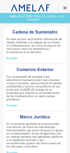 Android application AMELAF screenshort