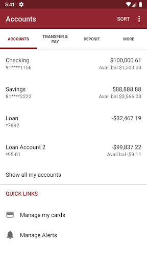 F & M Community Bank Screen 3
