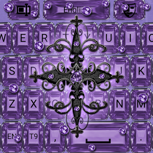 Purple Gothic Cross Keyboard t 1.1 Icon
