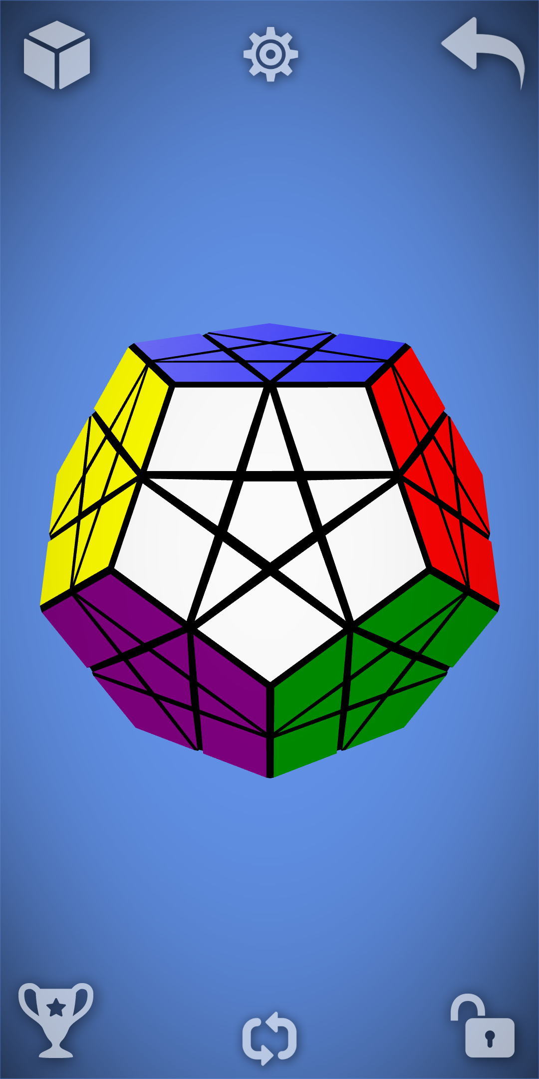 Android application Magic Cube Puzzle 3D screenshort