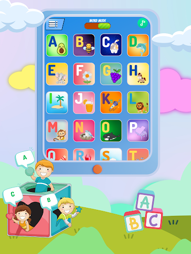 Android application Alphabet Tablet screenshort