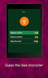 Snímek obrazovky 14 Guess the Glee character android