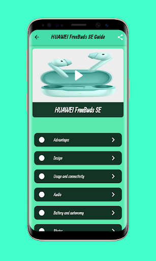 Android application HUAWEI FreeBuds SE Guide screenshort