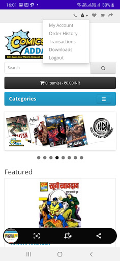 ComicsAdda Screen 2