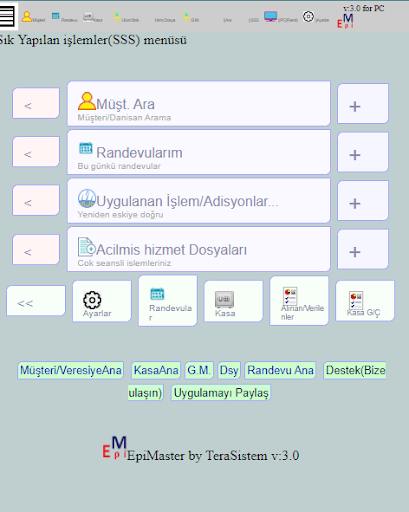 Android application Epilasyon Merkezi Yönetim Pro. screenshort