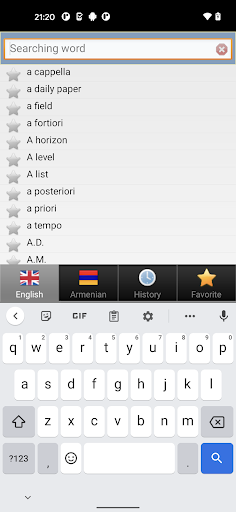 Armenian bestdict Բառարան Screen 3