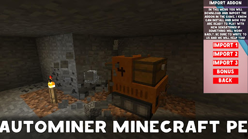 Autominer Mod for Minecraft PE