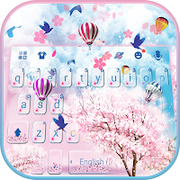 Тема для клавиатуры Pink Love Sakura