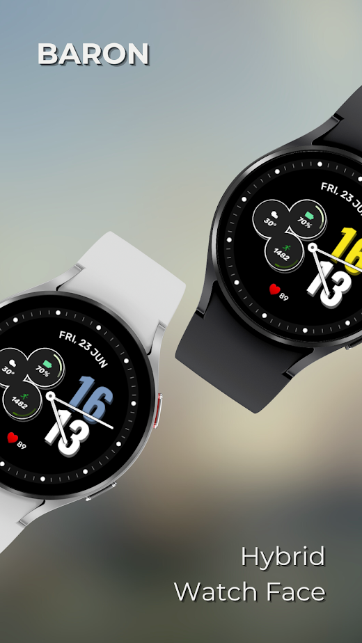 Android application Baron: Hybrid Watch Face screenshot
