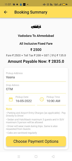 Yellow Cab India Screen 2