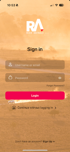 Android application Reach Australia screenshort