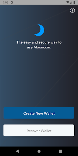 Android application MoonWallet screenshort