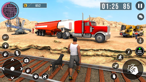 Android application Oil Tanker Truck Driving Games screenshort
