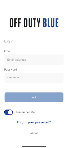 Android application Off Duty Blue Officer App screenshort