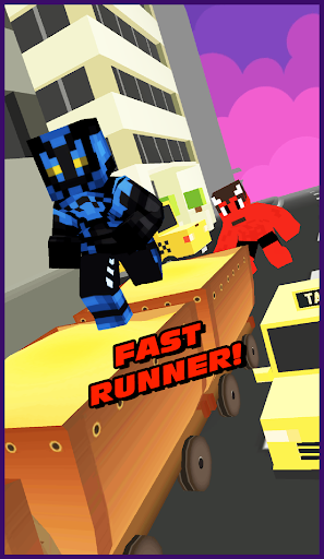 Android application Blue Beetle Superhero Run screenshort