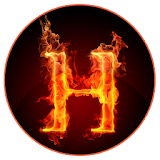 Fiery Letter icon