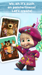 Masha and the Bear: Coloring Screenshot