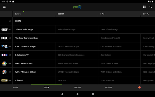 Screenshot of Greenlight TV
