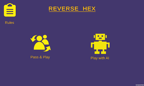 Reverse Hex board game with AI