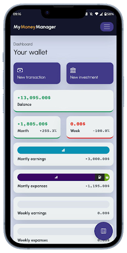 Android application My Money Manager screenshort