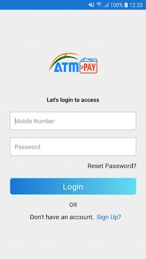 Android application Atm Pay - Guaranteed Cashback screenshort