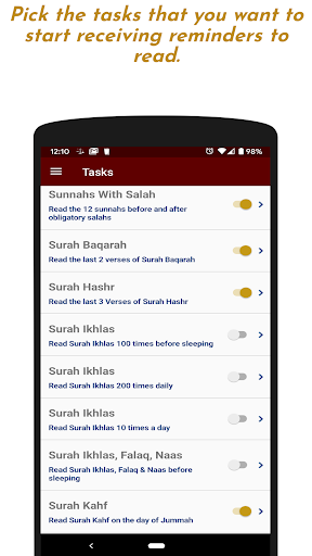 Build Your Deeds: Islamic App, Screen 3
