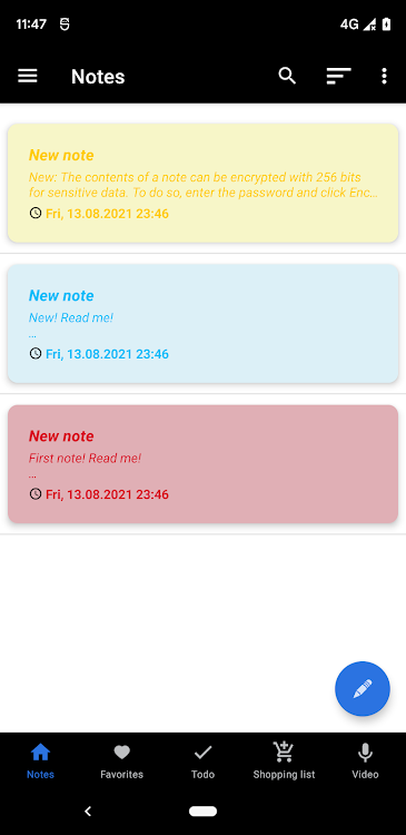 Notes app Android - 2.5 - (Android)